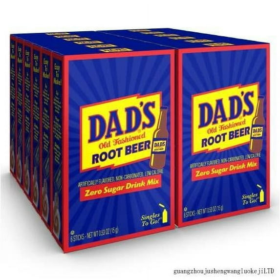 Dad's Old Fashion Rootbeer Singles To Go Drink Mix, 0.53 OZ, 6 CT (12)