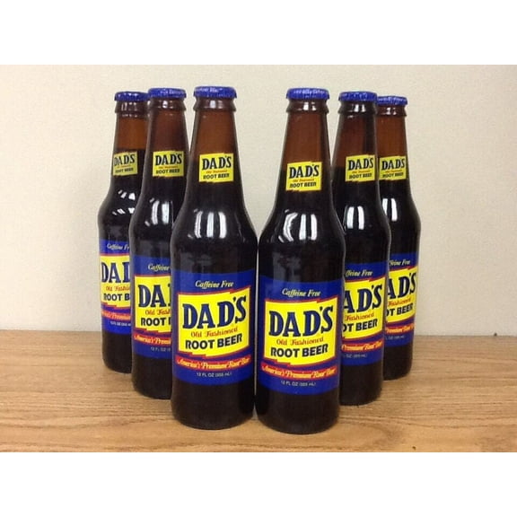 Dad's Old Fashioned Root Beer - Six Pack - Glass Bottle Soda