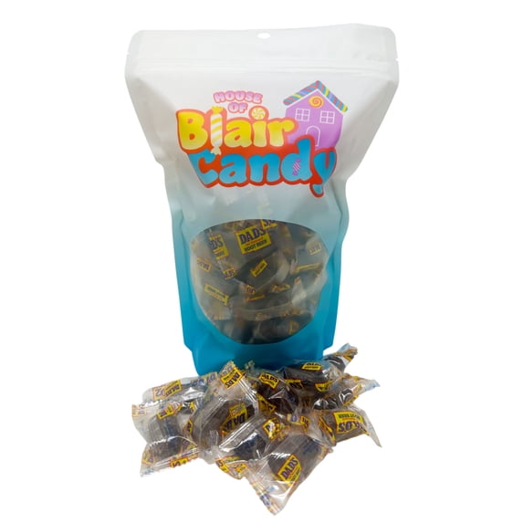 Dad's Root Beer Barrels - 2LB Resealable Stand Up Bag of Individually Wrapped Candy (approx. 100 pieces) - Bulk Bag of Old Fashioned Hard Candy e