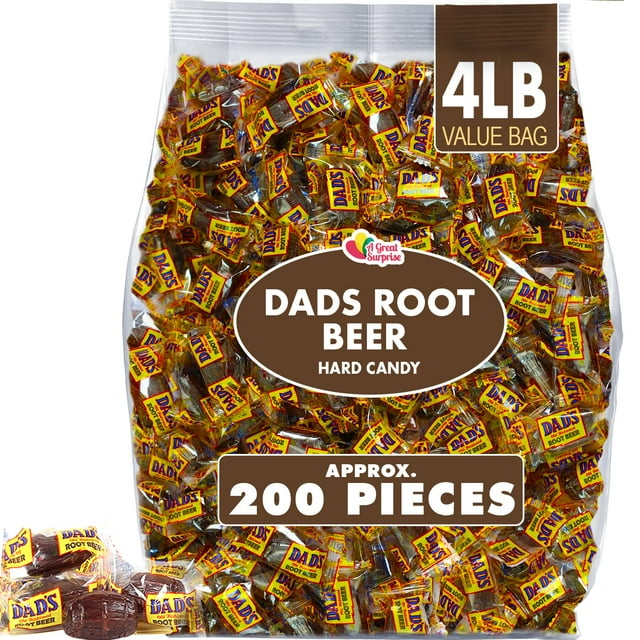 Dad's Root Beer Barrels Rootbeer Barrels Hard Candy 4 Pounds