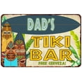 thumbnail image 1 of Dad's TIKI BAR Island Gift Sign Metal Wall Decor 8x12 108120058002, 1 of 1