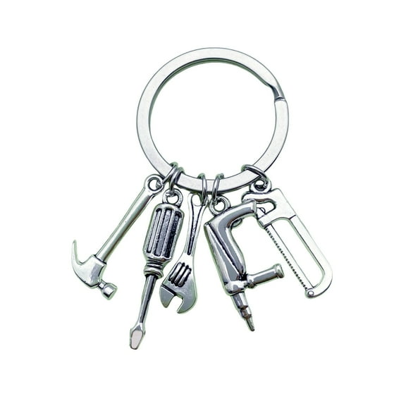 Dad's Tool Set Keychain, Repairing Tools Keychain, Handcrafted Mini Tool Set Keychain, Portable Bag Charms, Holiday Birthday Gifts for Dad