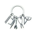 thumbnail image 1 of Dad's Tool Set Keychain, Repairing Tools Keychain, Handcrafted Mini Tool Set Keychain, Portable Bag Charms, Holiday Birthday Gifts for Dad, 1 of 5