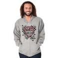 thumbnail image 1 of Dad's Workshop Father's Day Tools Men's Big & Tall Graphic Zip Up Hoodie Brisco Brands 3X, 1 of 4