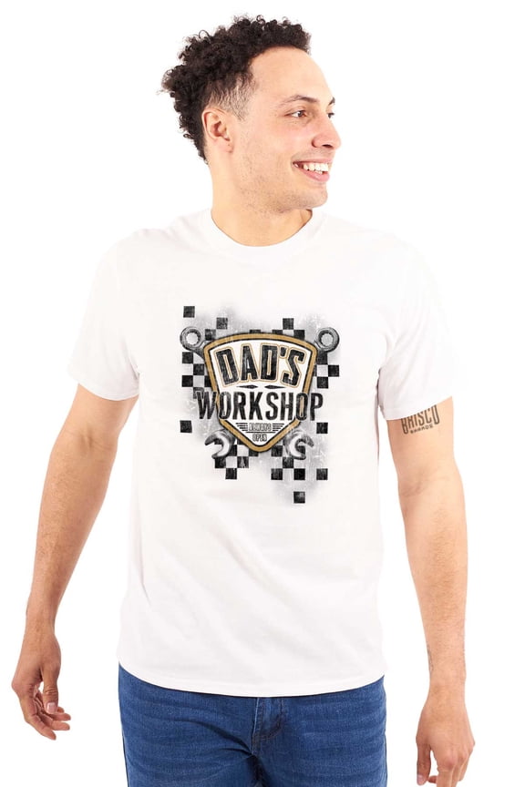 Dad's Workshop Father's Day Tools Men's Graphic T Shirt Tees Brisco Brands L