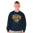 thumbnail image 1 of Dad's World Famous Gym Workout Father Men's Crewneck Sweatshirt Brisco Brands S, 1 of 6