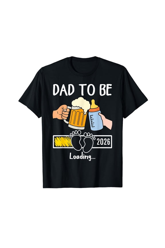 Dad to Be 2026 Funny New Baby Father Daddy to Be Promoted T-Shirt