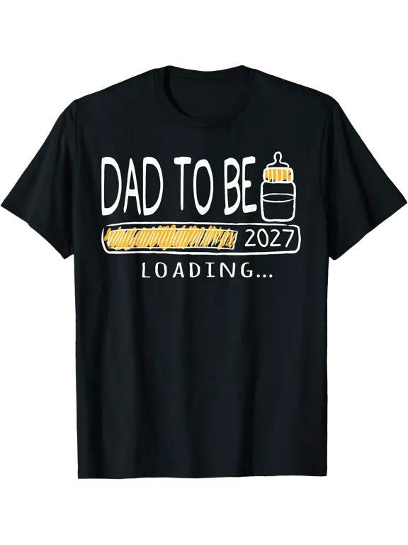 Dad to Be 2027 Dad Loading New Dad est 2027 Daddy to Be T-Shirt, Unisex T-Shirt