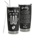 thumbnail image 1 of Dad to Be Stainless Steel Tumbler 20oz - First Fathers Day Gift From Baby - Pregnancy Announcement - Baby Reveal for Husband, 1 of 6