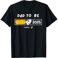thumbnail image 1 of Dad to be 2025 Loading Dad... Promoted to Daddy T-Shirt men and women can wear, black, white, gifts, 1 of 4