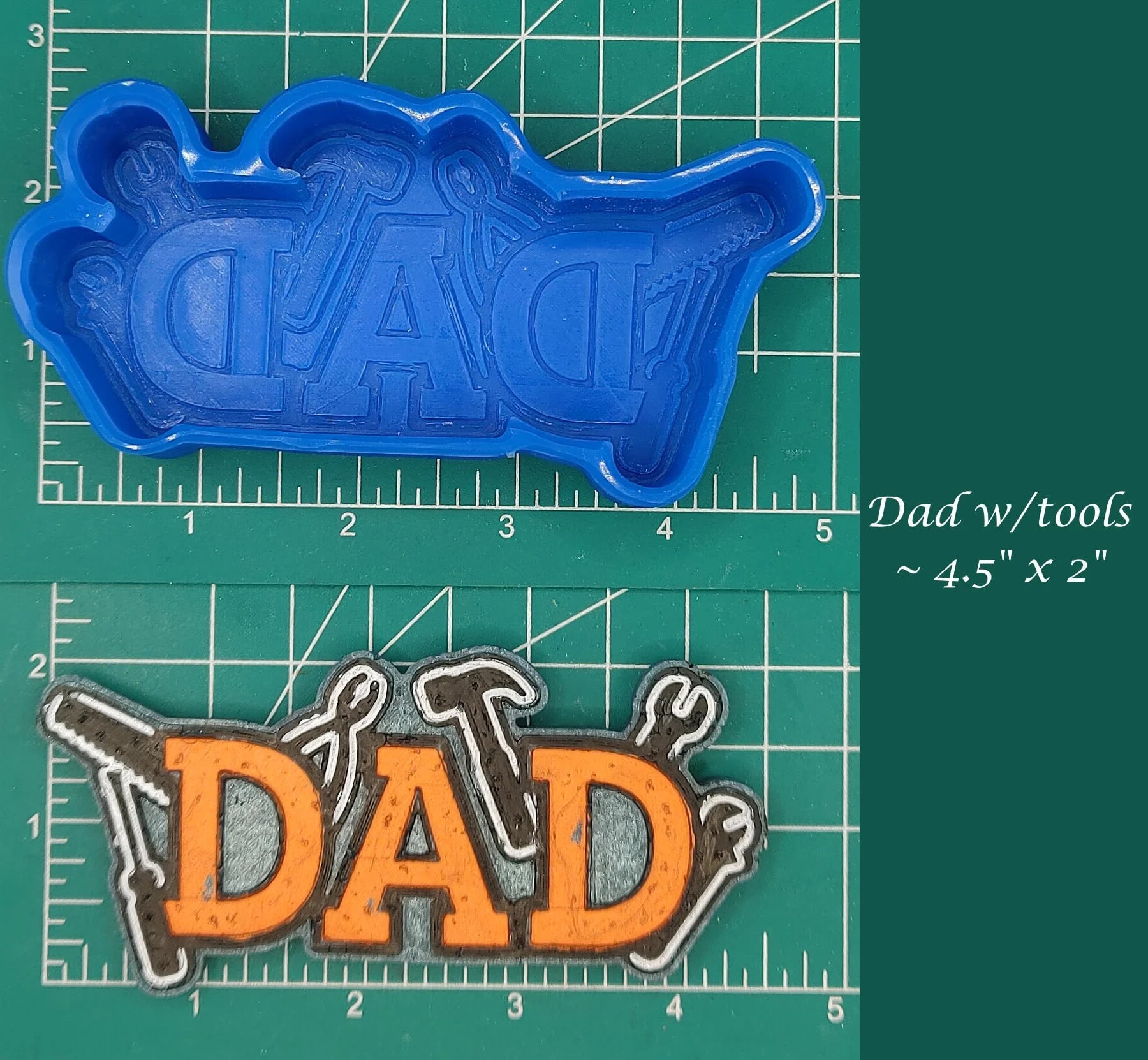 Dad with tools Silicone freshie Mold