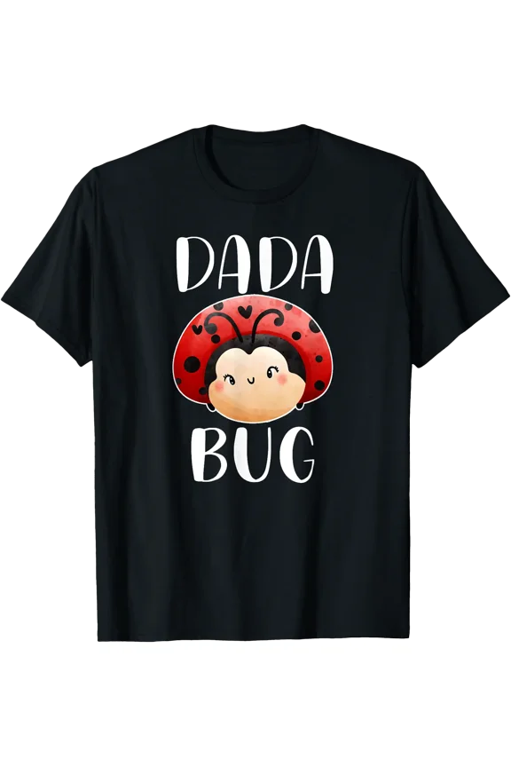 Dada Bug Ladybug Daddy Announcement Cute Baby Shower Fun T-Shirt