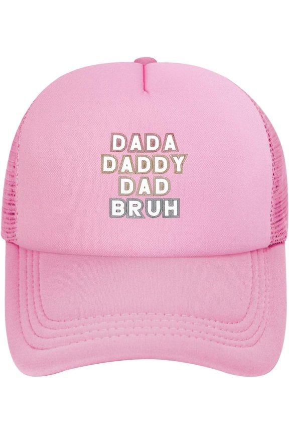Dada Daddy Dad Bruh Mesh Hat Mesh Cap Trucker Hat Baseball Cap