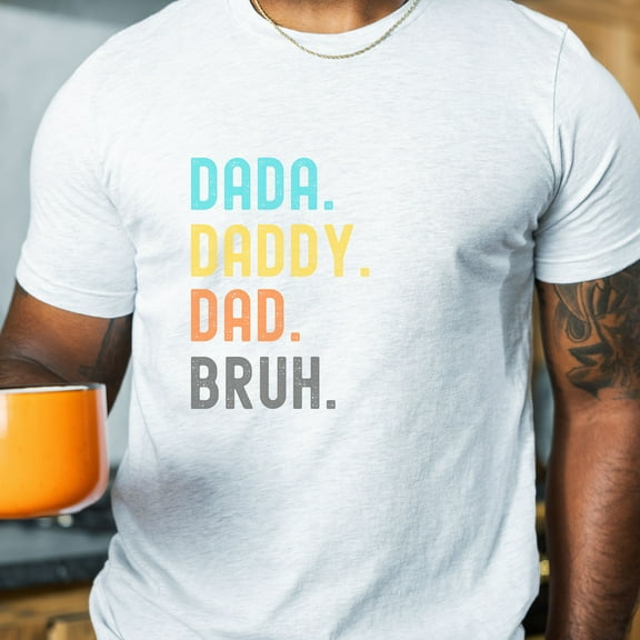 Dada Daddy Dad Bruh Shirt | New Dad Gift | Dada Shirt For Dad | Lover Dad | Fathers Day Gift | Funny Party Shirt | Sarcastic Dad Shirt (Colors:Soft Cream; Sizes:L;)