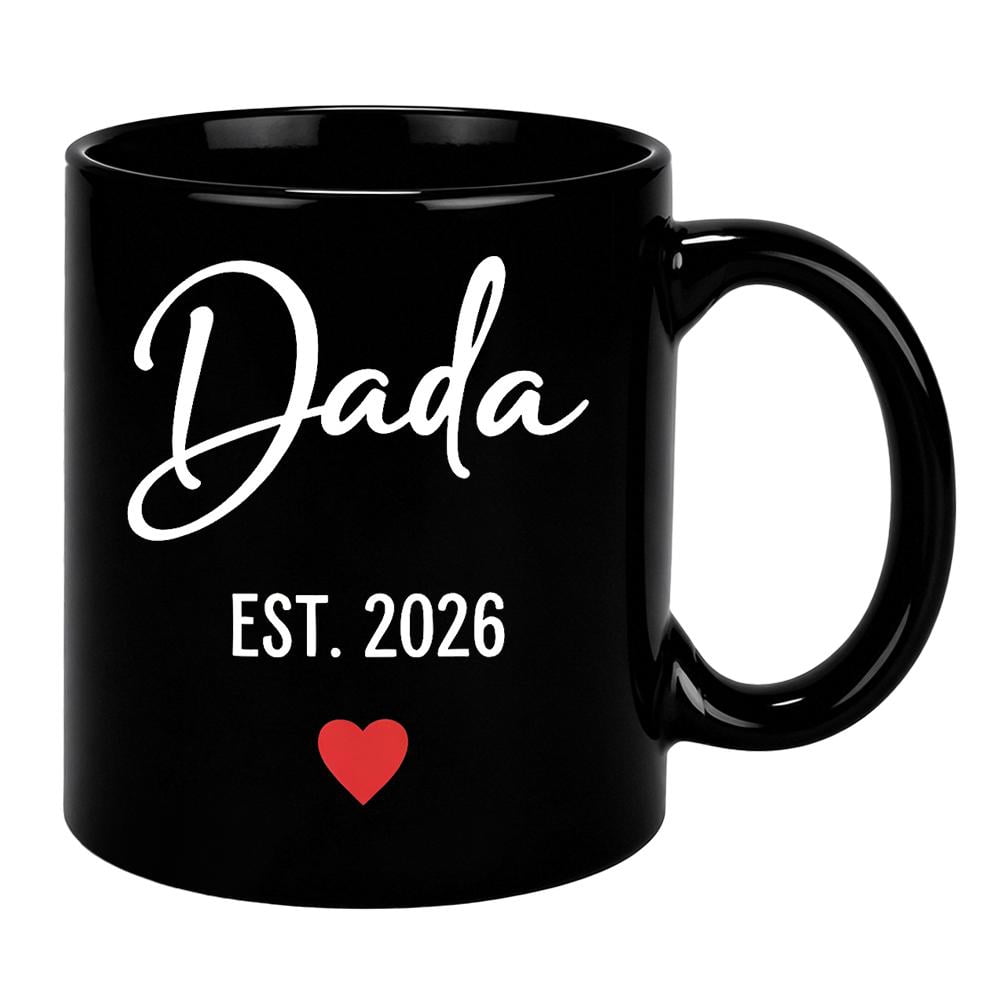 “Dada & Dadi Est. 2026” Commemorative Mug Set — Exclusive Coffee Cups for Mother’s Day & Father’s Day, a Cherished Keepsake for New Grandparents, and a Special Mug for Announcing the Baby’s Arrival