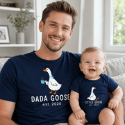 Dada Goose Comfort Colors Shirt, Little Goose Baby Bodysuit, Matching Dad And Baby Outfit, First Fathers Day Gift, New Dad Gift, Daddy And Me Set