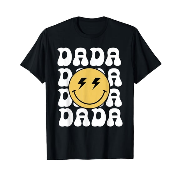 Dada Happy Face Birthday Family Matching Theme T-Shirt