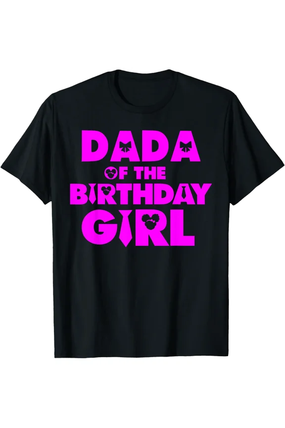 Dada Of The Birthday Girl Afro Boss Baby Family Bday Party T-Shirt