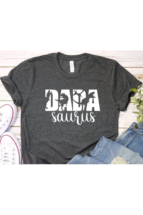 Dada Saurus Shirt Dinosaur Dad Shirt Funny Dad TShirt Gift For DadFatheramp39s Day Gift Gi