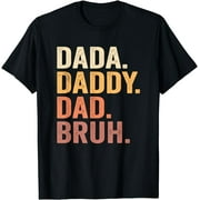 LIXUN Dada To Daddy To Dad To Bruh Daddy And Me Funny Boy Dad Life T-Shirt