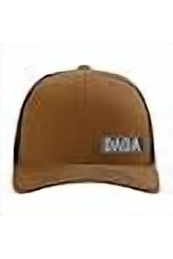 Dada Vegan Leather Patch Cap, Richardson 112, Richardson Hat, Dad Hat, Dad Gift, Dada Hat, Richardson Cap, Leather Richardson Hat 112 (Caramel/Black)
