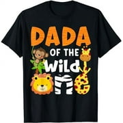 Dada of the Wild One Zoo Theme Bday Safari Jungle Animals T-Shirt