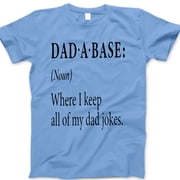 Dadabase T-Shirt   Funny Dad Jokes Dictionary Graphic Tee, Father s Day Gift for Pun-Loving Dads, Nerdy Humor Shirt for Men