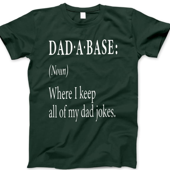 Dadabase T-Shirt – Funny Dad Jokes Dictionary Graphic Tee, Father’s Day Gift for Pun-Loving Dads, Nerdy Humor Shirt for Men
