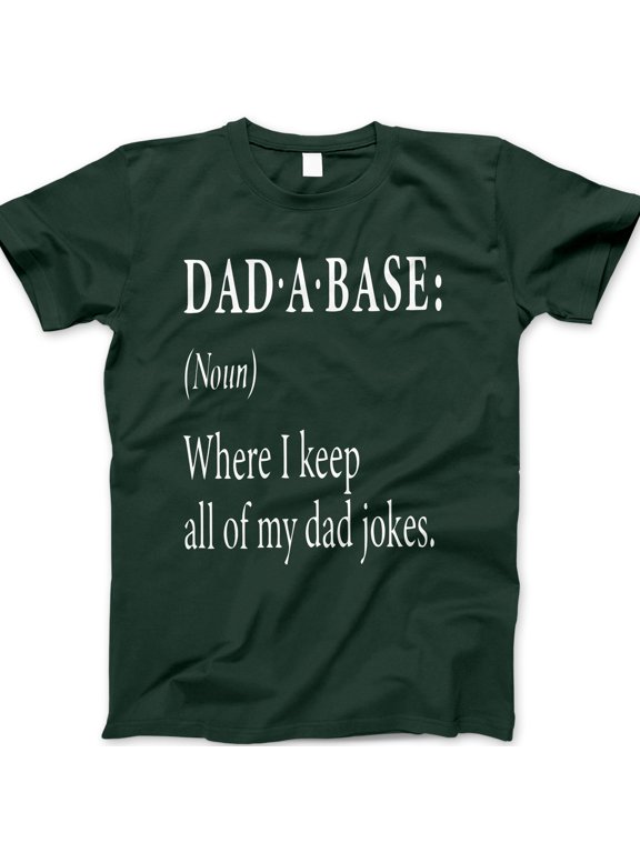 Dadabase T-Shirt – Funny Dad Jokes Dictionary Graphic Tee, Father’s Day Gift for Pun-Loving Dads, Nerdy Humor Shirt for Men