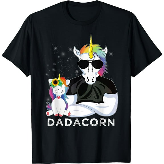 Dadacorn Muscle Unicorn A Father Daughter Funny Design Unisex Men T-Shirt