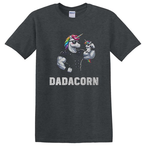 Dadacorn Unicorn Dad Papa Father's Day Daughter Mythical Family T-Shirt Unisex, up to 5XL
