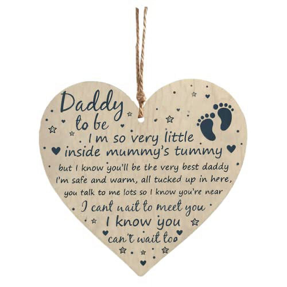 Dadaly Decor Daddy to Be Sign Gifts from Bump for Dad/Father New Born Baby  Son Daughter Plaque - Walmart.com