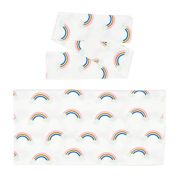 Dadaria Hair Bows for Girls Newborn Infant Baby Sack Swaddle Wrap Blanket and Headband White ,Boys Girls