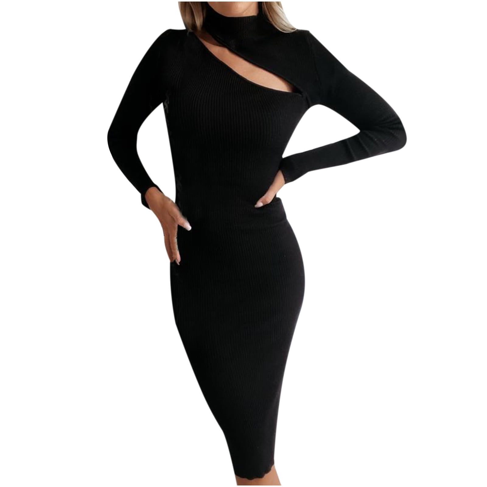 black long sleeve dress homecoming La Femme Long-Sleeve Black Homecoming Dress