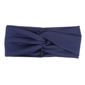 Dadaria Knotted Headband for Women Fashion Casual Solid Color Yoga Knitting Headband Handmade Sport Hairband Navy,Women