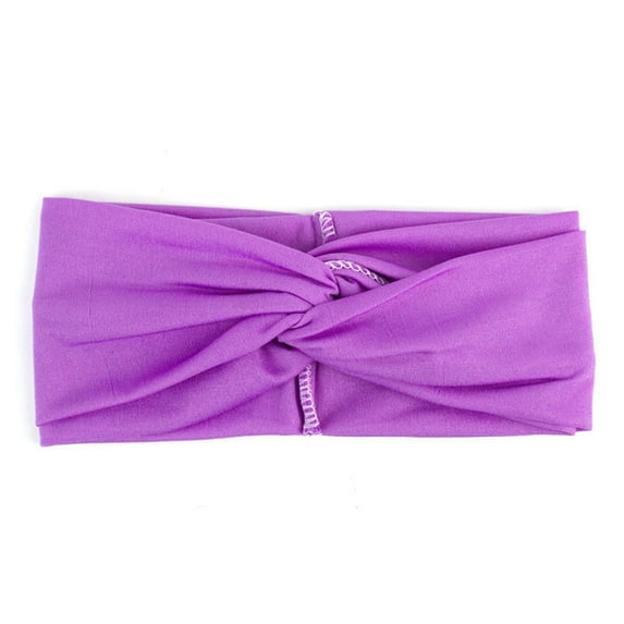 Dadaria Knotted Headband for Women Fashion Casual Solid Color Yoga Knitting Headband Handmade Sport Hairband Purple,Women