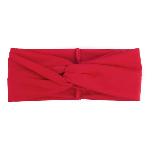 Dadaria Knotted Headband for Women Fashion Casual Solid Color Yoga Knitting Headband Handmade Sport Hairband Red,Women