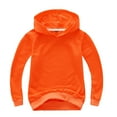 thumbnail image 1 of Dadaria Toddler Sweatshirt 2Y-10Y Toddlers Kids Baby Boys Girls Hooded Solid Thick Coat Sweatshirt Pullover Orange 160,Toddler, 1 of 4