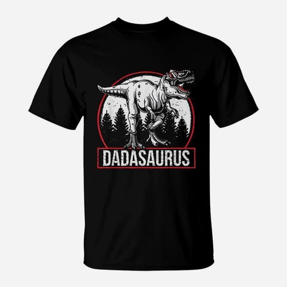 Dadasaurus Dinosaur Trex Dada Saurus Fathers Day Gift TShirt - Walmart.com
