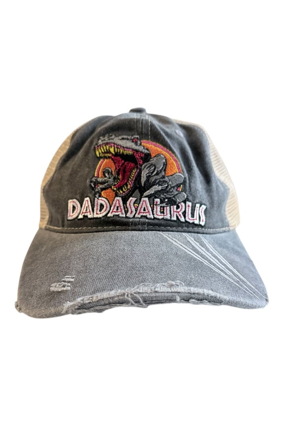 Dadasaurus Hat Funny Sarcastic Special Effect Graphic Novelty Fathers Day Cap