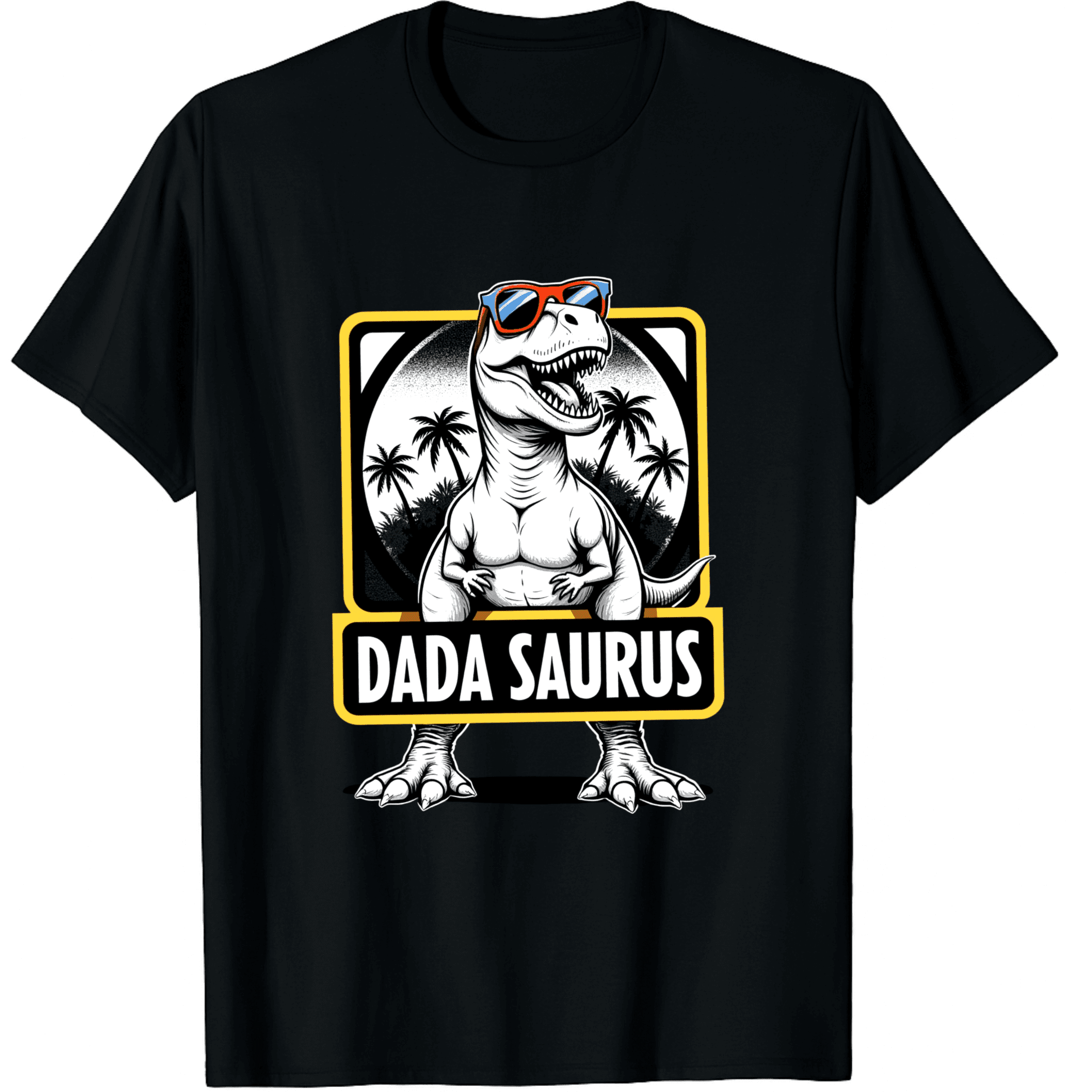 Dadasaurus T-Shirt - Funny Dinosaur Dad Fathers Day Tee - Walmart.com