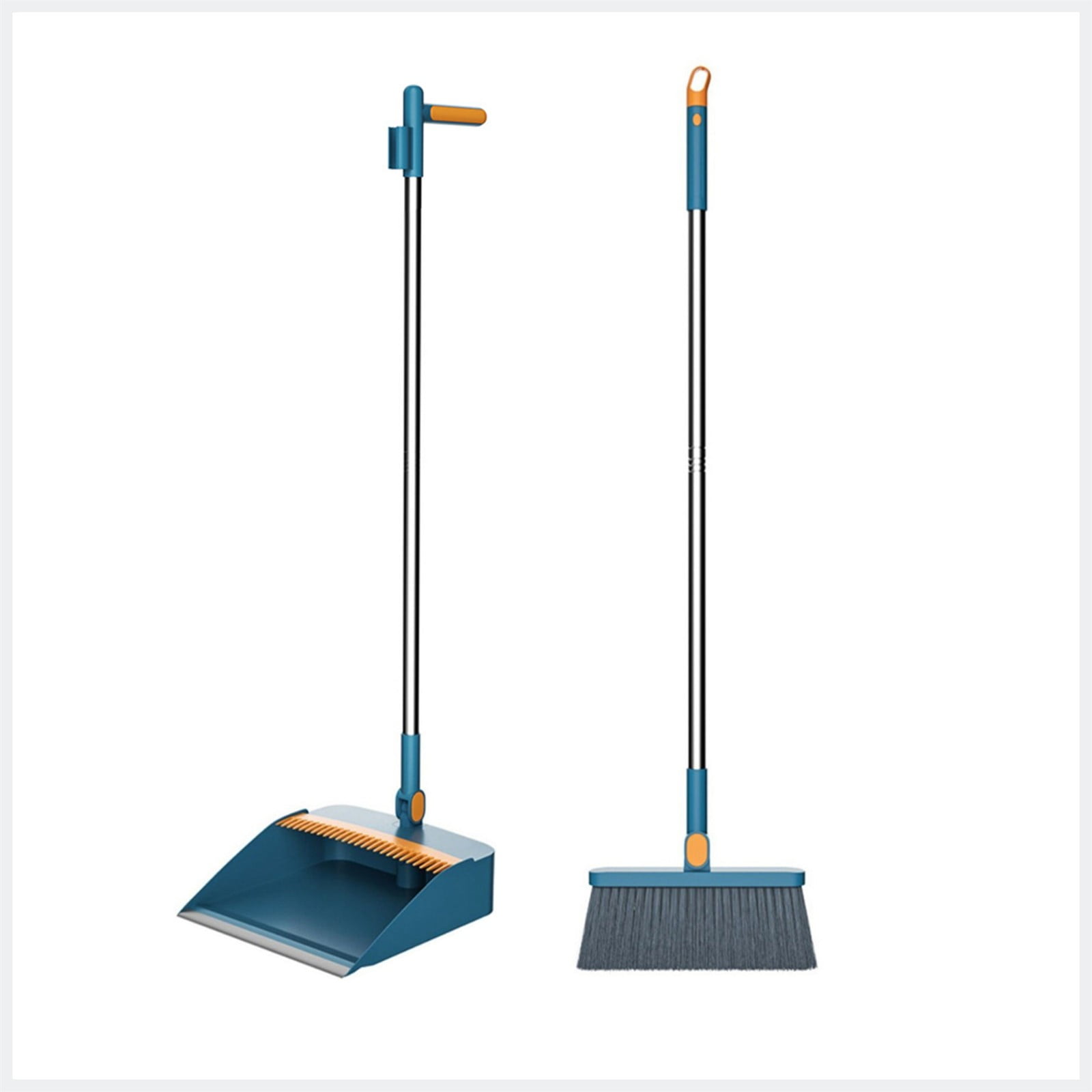 Dadatutu 180° Rotatable Broom with Dustpan Combo Set, Suction