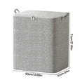thumbnail image 1 of Dadatutu 20L to 220L Extra Large Capacity Storage Bag with Zipper, Storage Basket with Lid and Handle, Organizer Bins for Blankets, Toys and Quilt Clothes, Collapsible Fabric Storage Basket Container, 1 of 6