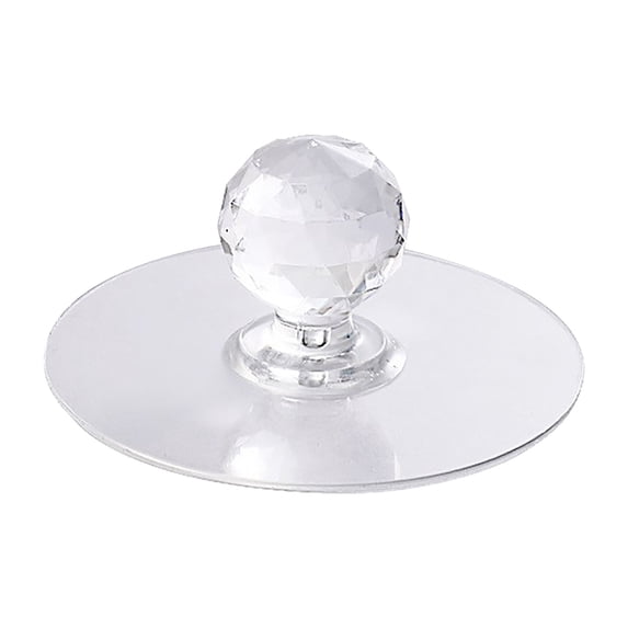 Dadatutu Adhesive Knobs, 1/10Pc Cabinet Door Handles, Clear Cabinet Drawer Knobs, Self-Stick Drawer Knobs for Wardrobe, Kitchen Cupboard, Bathroom Dresser, Furniture Door Window