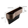thumbnail image 1 of Dadatutu Car Seat Gap Filler Organizer, Multifunctional Seat Gap Storage Box with Cup Holder, Console Side Extra Pouchs for Auto Accessories for Cell Phones, Wallet, Sunglasses, 1 of 5