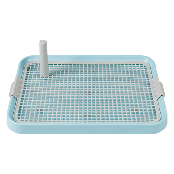 Dadatutu Dog Potty Tray, Mesh Puppy Toilet Indoor Cat Removable Portable Fence Dog Potty Tray Toilet Indoor Pee Pad Holder, Puppy Pee Mesh Potty Training Tray, 19"X14"