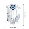 thumbnail image 1 of Dadatutu Evil Eye Dream Catcher Blue Black Dream Catchers Handmade Feather Evil Eye Wall Hanging Ornament Home Decor for Bedroom Livingroom Yard, Blessing Craft Gift Bring Good Luck, 1 of 4
