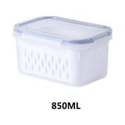 Dadatutu Large Food Storage Containers for Refrigerator Organizer, Fruit Vegetable Storage Containers, Produce Storage with Lid and Colander for Salad, Berries, Lettuce, Watermelon Storage Bpa-Free