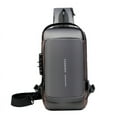 thumbnail image 1 of Dadatutu Waterproof Anti-Theft USB Backpack, Chest Bag with Lock & USB Port, 1 of 6