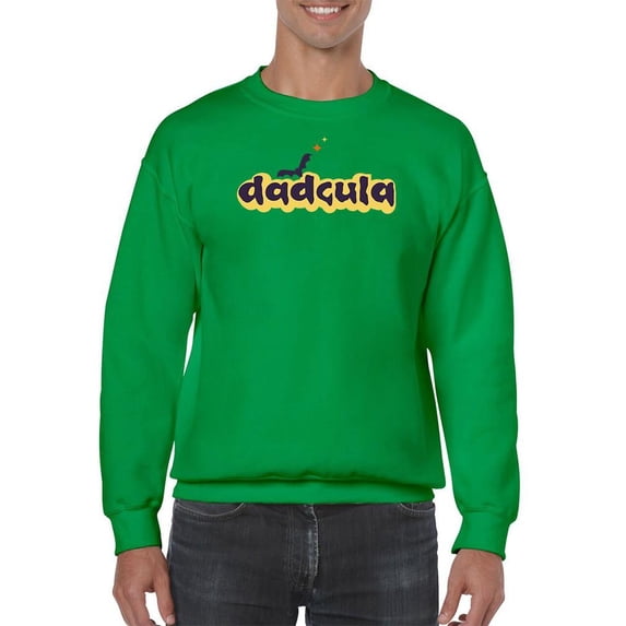 Dadcula Halloween Quote Sweatshirt Men -Image by Shutterstock, Male Large